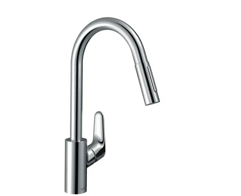 Virtuves maisītājs Hansgrohe Focus M41, EcoSmart, ar izvelkamu uzgali hroms, 31833000 NEW