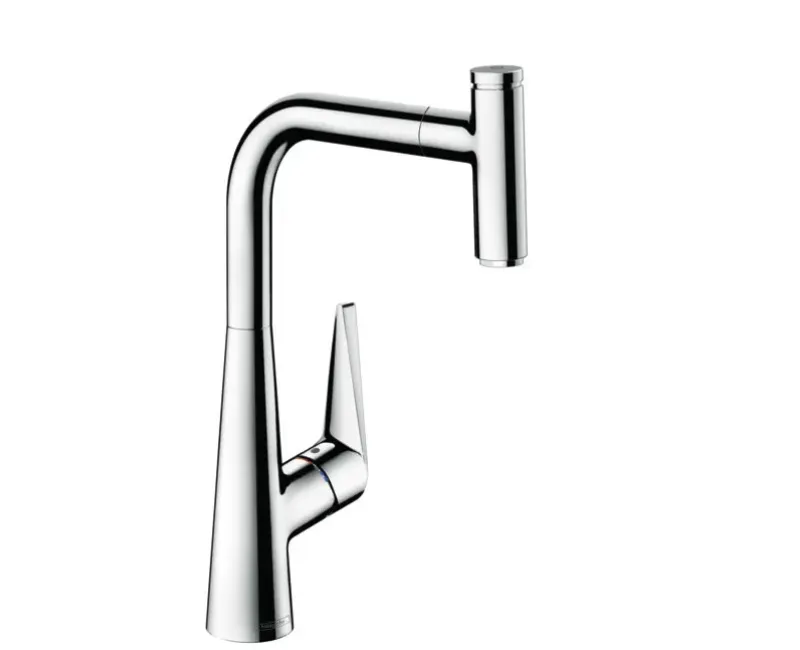 Virtuves izlietnes maisītājs Hansgrohe Talis Select M51, izvelkams uzgalis, EcoSmart, hroms, 72826000 NEW