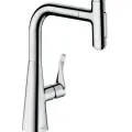 Virtuves maisītājs Hansgrohe M71, ar izvelkamu uzgali, hroms, 73822000 NEW