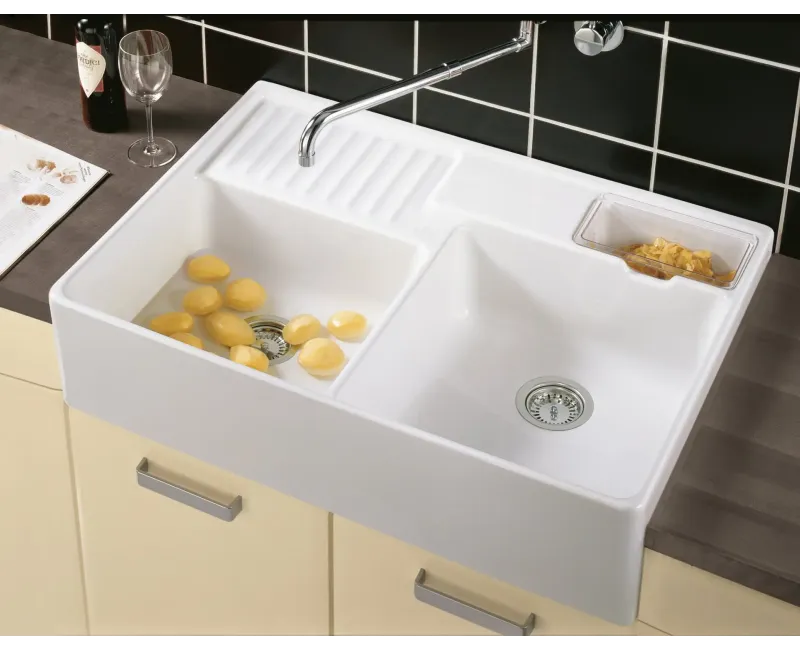 Virtuves izlietne Villeroy & Boch HL1 50x41cm, CeramicPlus apdare, Balta 632391R1