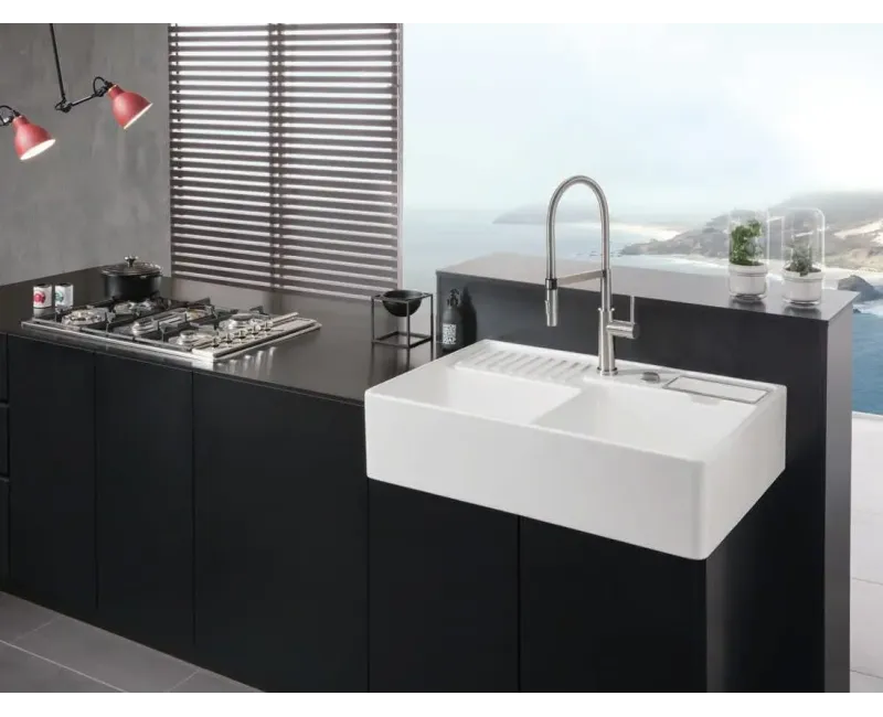 Virtuves izlietne Villeroy & Boch HL1 50x41cm, CeramicPlus apdare, Balta 632391R1