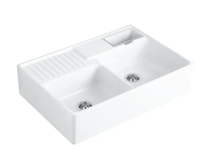 Virtuves izlietne Villeroy & Boch HL1 50x41cm, CeramicPlus apdare, Balta 632391R1