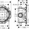 Hansgrohe Zemapmetuma daļa iBox universal 01800180