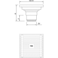 TRES Душевой канал 100mm, 0347007