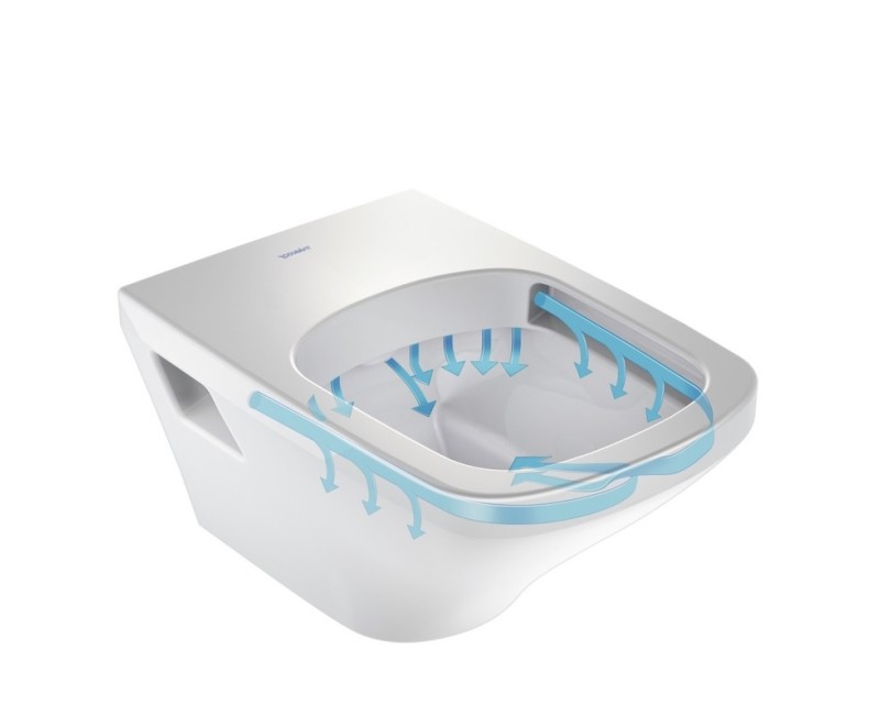 Duravit DuraStyle Rimless Piekaramais WC ar SC vāku, 45510900A1