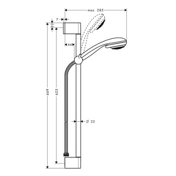 Dušas Komplekts Hansgrohe Crometta 85 Variojet 27763000