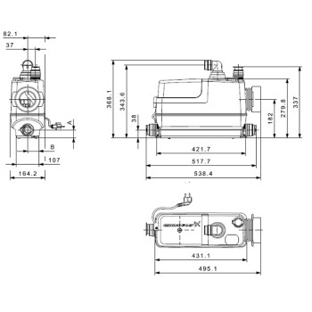 Канализационный насос Grundfos SOLOLIFT2 CWC-3