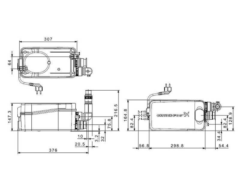 Канализационная насосная установка SOLOLIFT2 D-2(97775318)