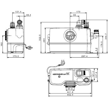 Канализационная насосная установка SOLOLIFT2 WC-1(97775314)