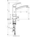 Hansgrohe Focus Virtuves izlietnes jaucējkrāns 31803000