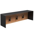 KAME Vannas istabas pakaramais 40cm, 3 āķi AC1702-40/W/BL