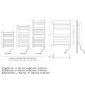 POP STAR Elektriskais dvieļu žāvētājs 500x980mm 300W, balts С34