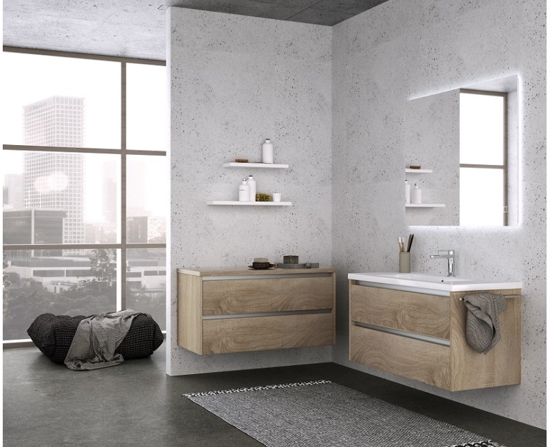Kame City Spintelė po kriaukle 120cm, aliuminio profilis BU/12-3DR/1P1