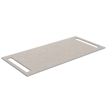 Darba virsma Kame Universal HPL ar 2 dvieļu turētājiem 100cm, Sand stone WP-2/8-3/H15