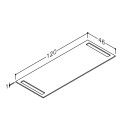 Kame Kompakta HPL stalviršis 120 cm, WP-2/10-3/H11