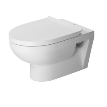 Piekaramais tualetes pods Duravit No.1 Rimless, ar SC vāku 365x540 mm, balts