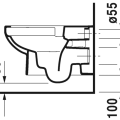 Duravit DuraStyle Basic Rimless Piekaramais WC ar SC vāku, 45620900A1