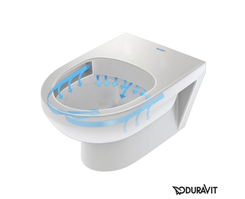 Duravit DuraStyle Basic Rimless Piekaramais WC ar SC vāku, 45620900A1