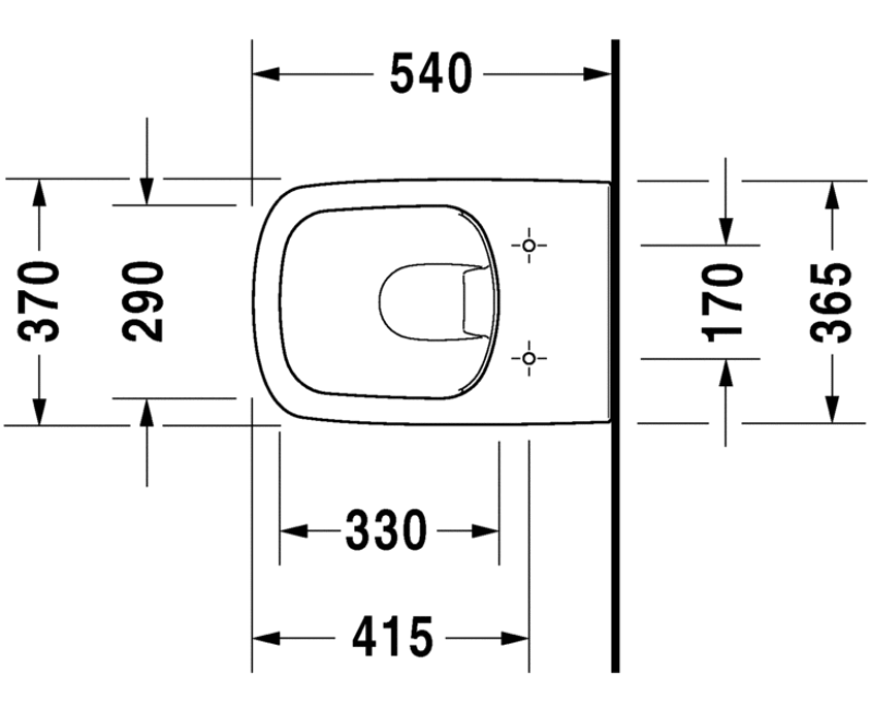 Duravit DuraStyle Piekaramais WC ar SC vāku 253809000