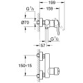 Grohe CONCETTO Dušas jaucējkrāns, 32210 001