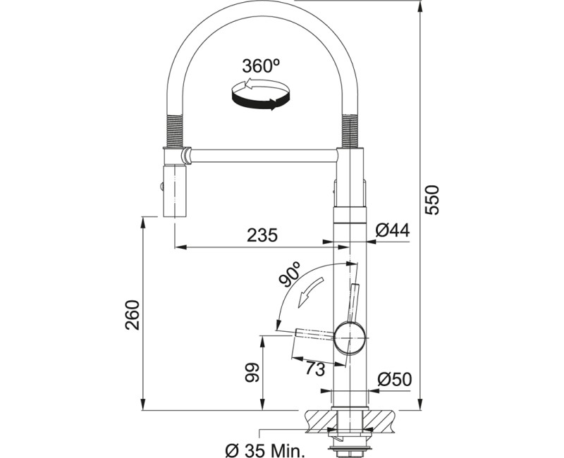 FRANKE VITAL Кухонный смеситель с краном фильтрованой воды, 120.0621.313