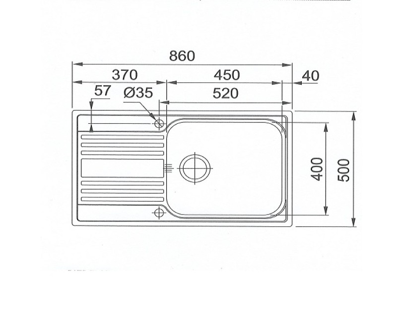 FRANKE Кухонная мойка RAPID 86x50 см, RPX 611-86XL, 101.0498.889