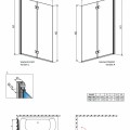 Radaway vannas sieniņa Funta New PND 120 cm