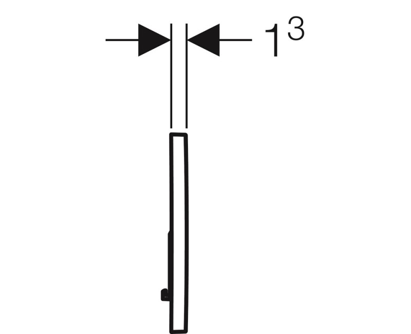 Geberit Sigma01 Dviejų režimų skalbimo mygtukas, 115.770.DW.5