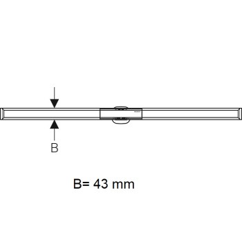 Geberit CleanLine20 Dušas kanāls 30-130cm, 154.451.KS.1