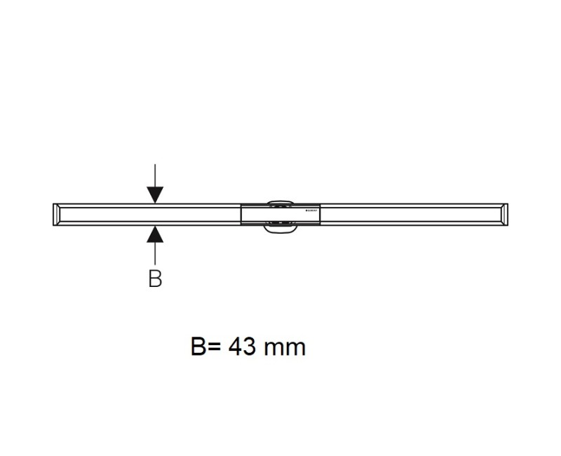 Geberit CleanLine20 Дренажный канал 30-130cm, 154.451.KS.1