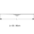 Geberit CleanLine20 Dušas kanāls 30-90cm, 154.450.KS.1