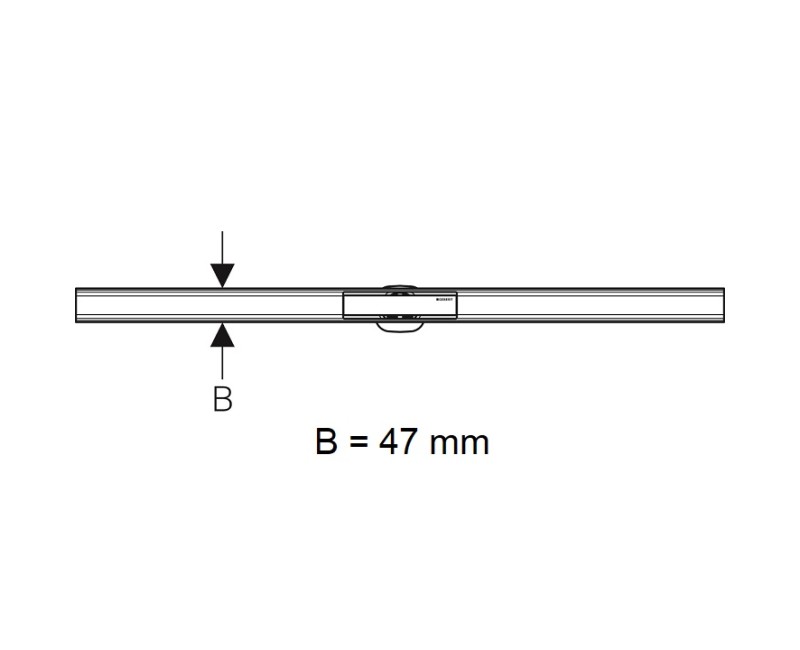 Geberit CleanLine60 Dušas kanāls 30-130cm, 154.459.00.1