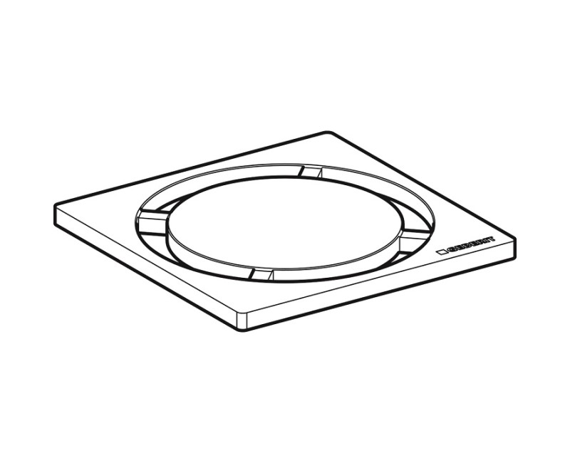 Geberit trapas dizaino nosegreste Circle, 154.311.00.1