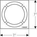 Geberit trapas dizaino nosegreste Circle, 154.311.00.1