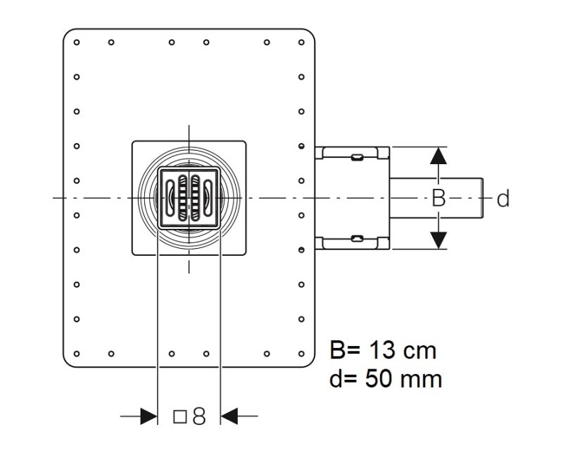 Geberit traps D50, 154.050.00.1