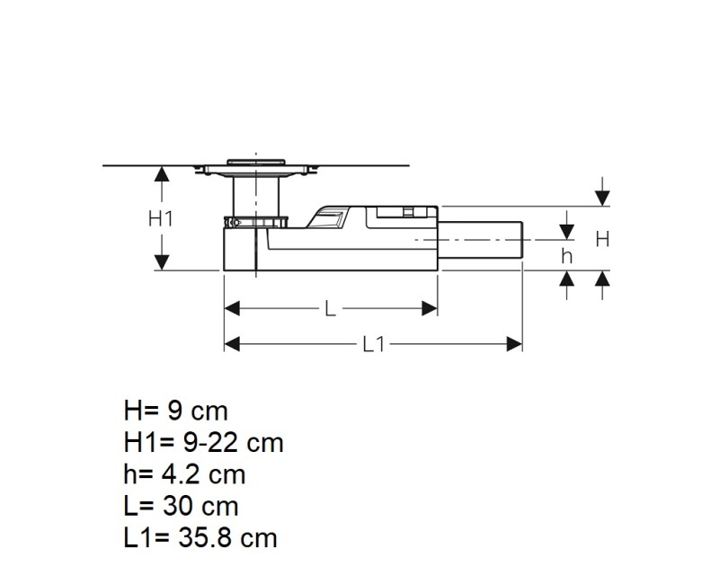 Geberit traps D50, 154.050.00.1
