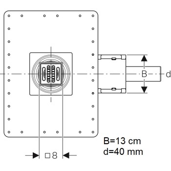 Geberit traps D40, 154.052.00.1