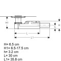 Geberit trapas D40, 154.052.00.1