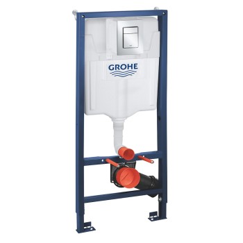 Tualetes poda komplekts Grohe taustiņš Skate Cosmo S hroms 37535000, stiprinājumi, 500x130 mm, h=1130