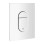 Grohe Arena Cosmo dviejų režimų nuspaudimo mygtukas, 156x197 mm, vertikalus, baltas