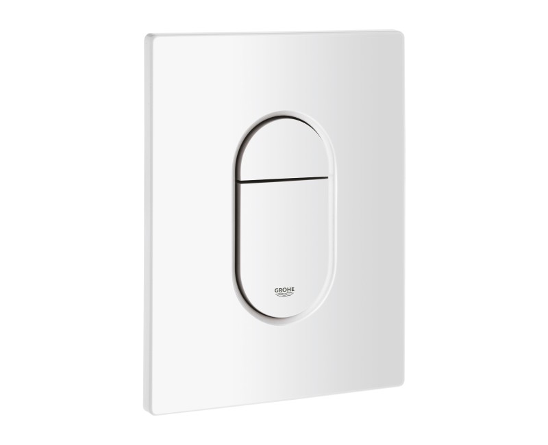 Grohe Arena Cosmo dviejų režimų nuspaudimo mygtukas, 156x197 mm, vertikalus, baltas