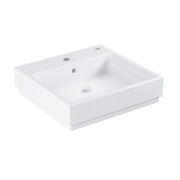 Vannas istabas izlietne Grohe CubeCeramic, 500x490 mm, uz virsmas, balta PG
