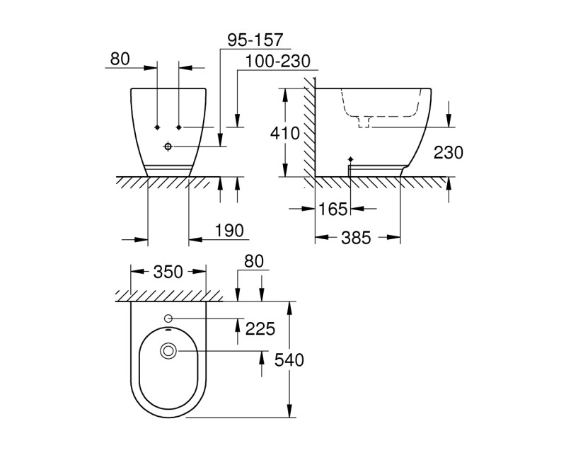 Grohe Essence Bidē, 3957500H