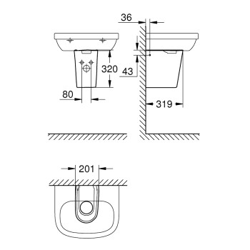 Grohe Essence Полупьедестал, 39570000