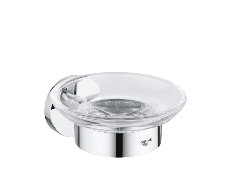 Grohe Essentials New muilo dozatorius su laikikliu, chromas