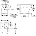Grohe Euro Ceramic Pakabinamas Bidė, 39208000