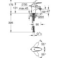 Grohe Euroeco Bidē jaucējkrāns, 32882000