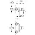 Grohe Euroeco Dušas jaucējkrāns, 32740000