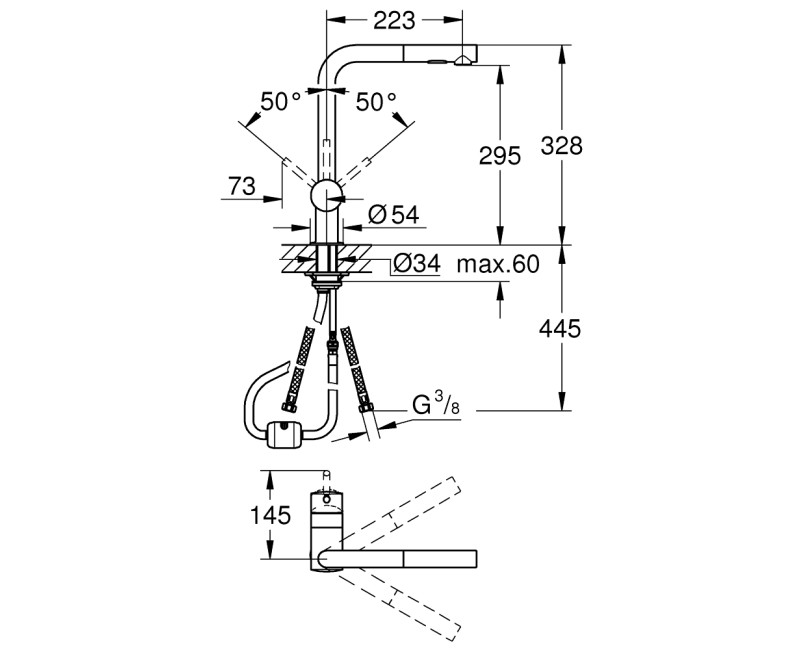GROHE Minta Смеситель для мойки 30274DC0