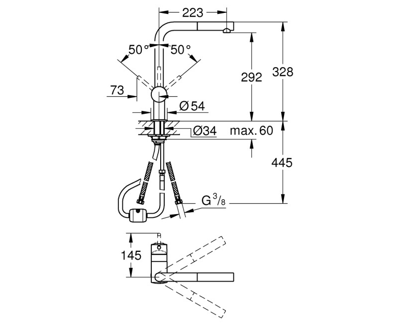 GROHE Minta Смеситель для мойки 32168DC0